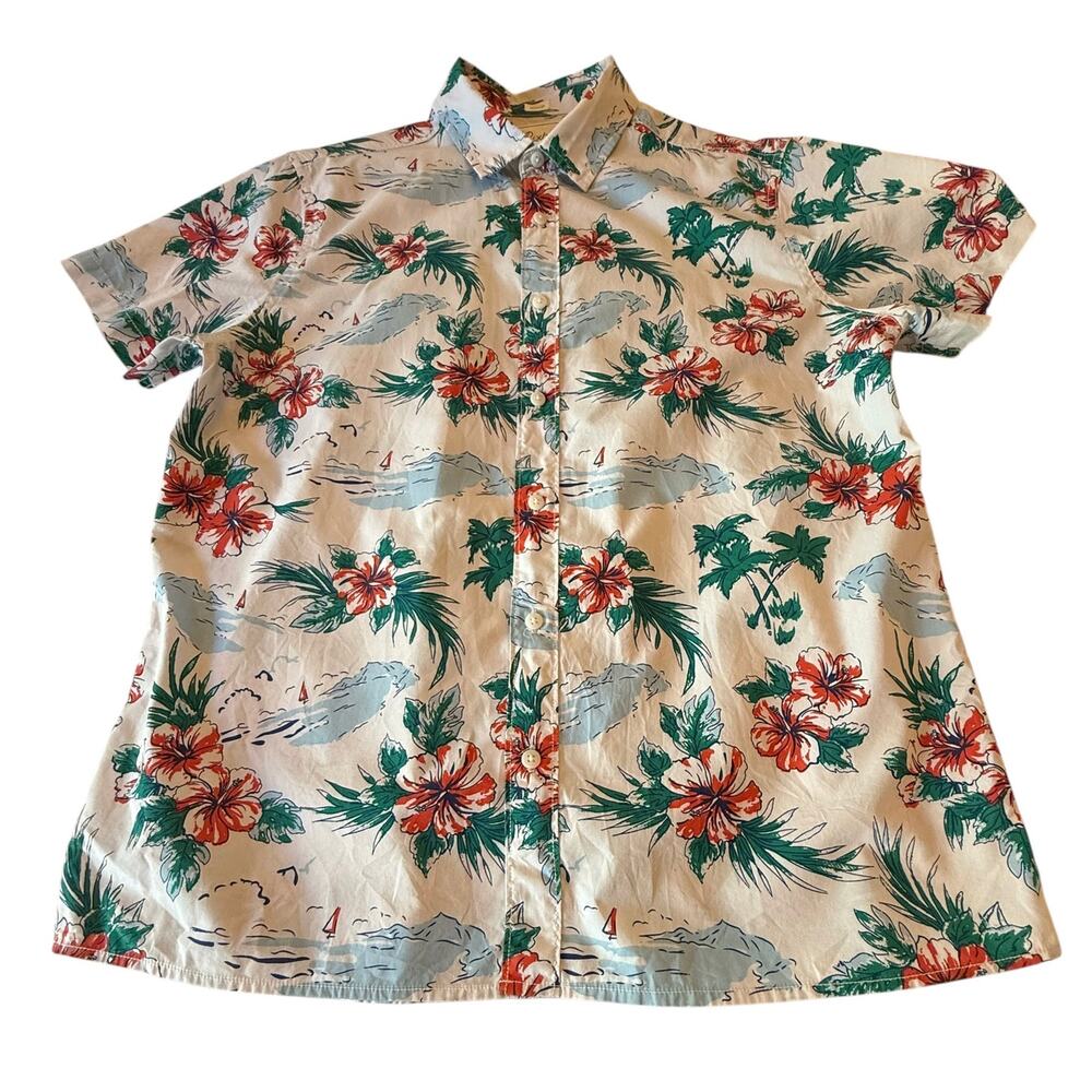 Bixby Nomad Men’s Casual Short Sleeve Shirt Tropical Design Size Med Reg Short - Picture 7 of 16